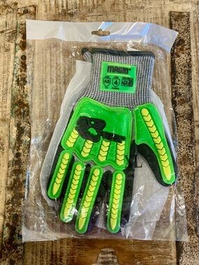 1 Pair Magid XL T-REX HPPE Construction Impact Gloves ANSI Level A5 New